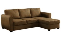 Siena Leather Effect Dual Facing Corner Sofa Bed - Wheat